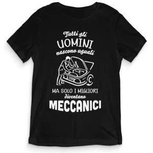 TeesBlitz T-Shirt divertente – Tutti gli uomini nascono uguali ma solo i migliori diventano meccanici – tee21-043 TeesBlitz T-Shirt divertente – Tutti gli uomini nascono uguali ma solo i migliori diventano meccanici – tee21-043