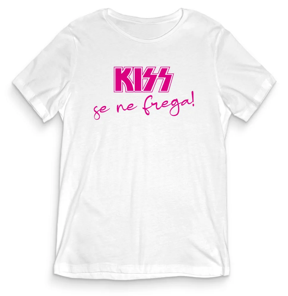 T-shirt Divertente – KISS SE NE FREGA – tee24-017
