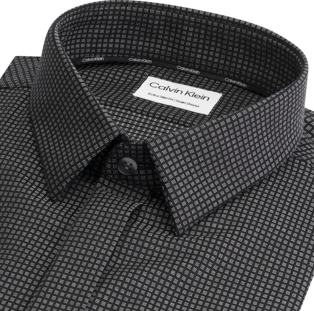 Calvin Klein Camicia Uomo Stain Shield Dobby - immagine 2