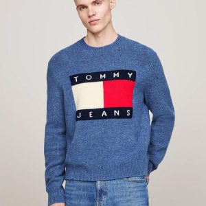 Tommy Hilfiger Maglia Uomo Reg Melange Flag Tommy Hilfiger Maglia Uomo Reg Melange Flag