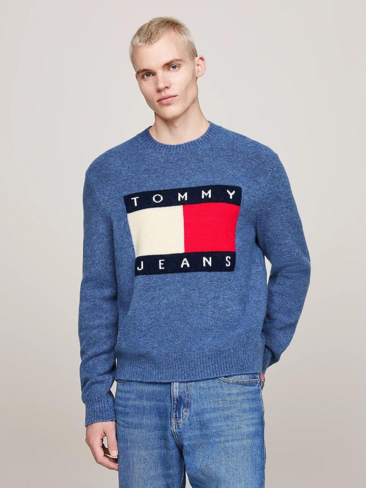 Tommy Hilfiger Maglia Uomo Reg Melange Flag