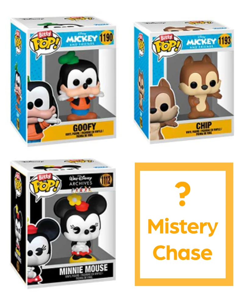 Goofy / Chip / Minnie Mouse / Mystery Bitty (4-Pack) - immagine 3