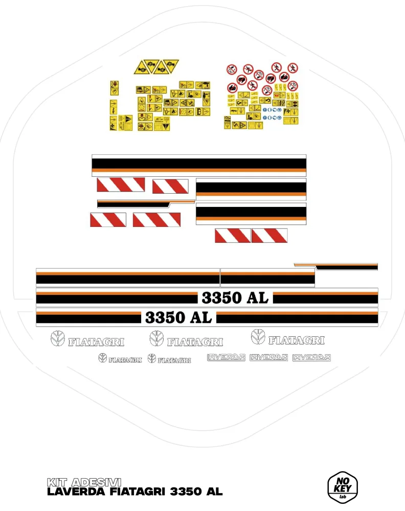 kit adesivi per laverda fiatagri 3350 AL