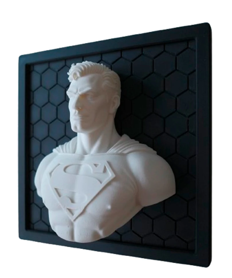 Quadretto Superman – Effetto “Breaking Out” – Stampa 3D