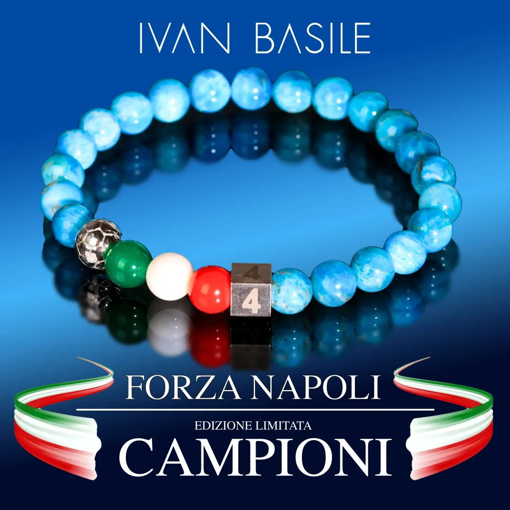 NAPOLI CAMPIONE D'ITALIA SILVER ELASTICO "A"