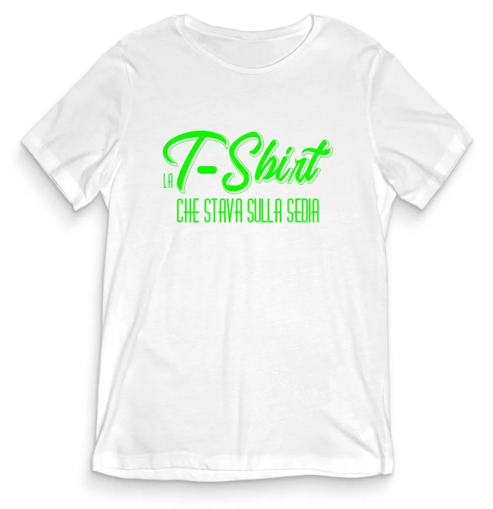 TeesBlitz tee170 –  T-Shirt Divertente – La T-Shirt che stava sulla sedia
