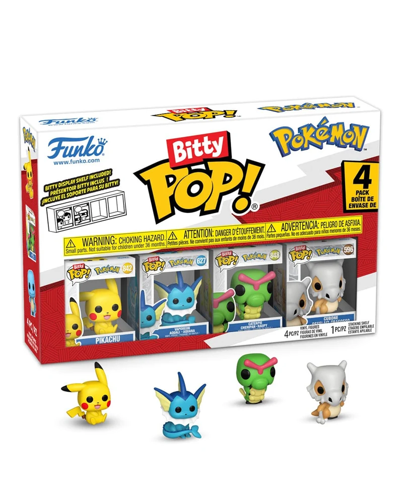 Pikachu / Vaporeon / Caterpie / Cubone (4-Pack)