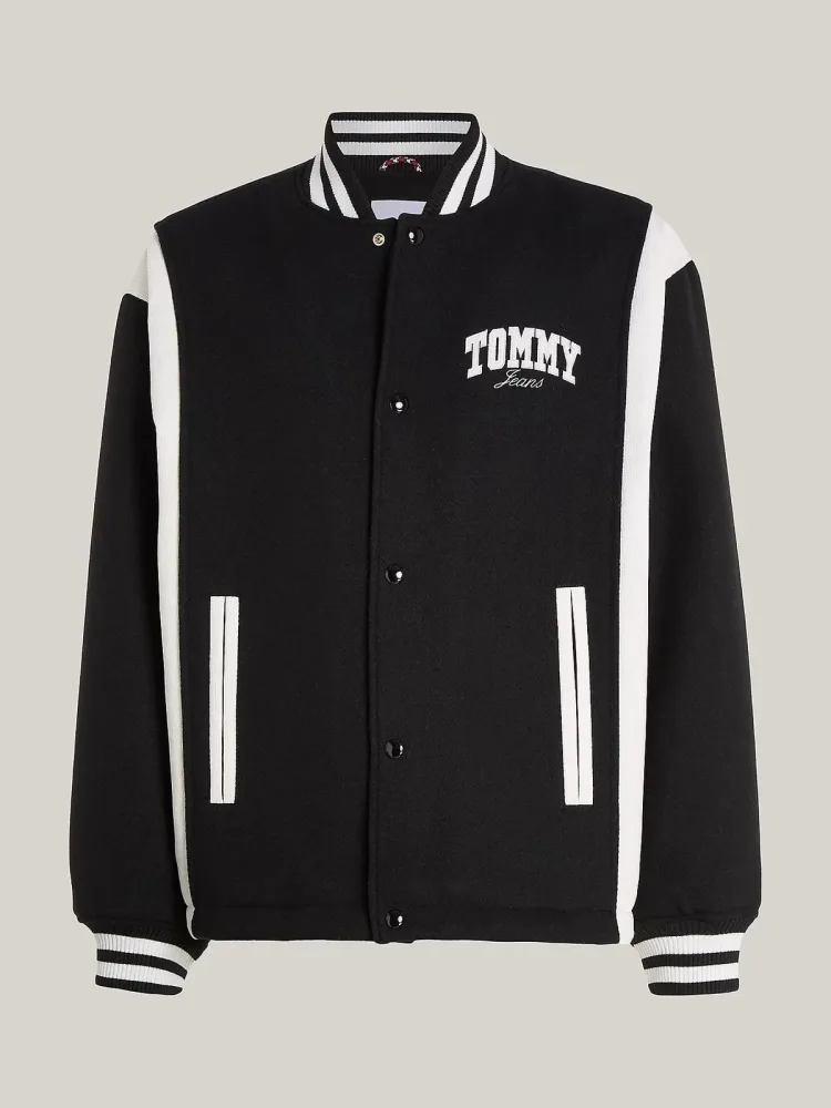 Tommy Hilfiger Giacca Uomo Tjm Cord Wool Mix Letterman