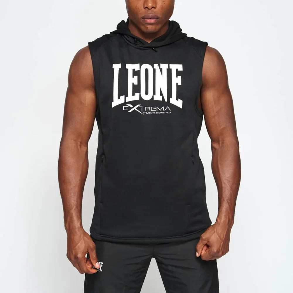 Leone Felpa Uomo Smanicata Boxe