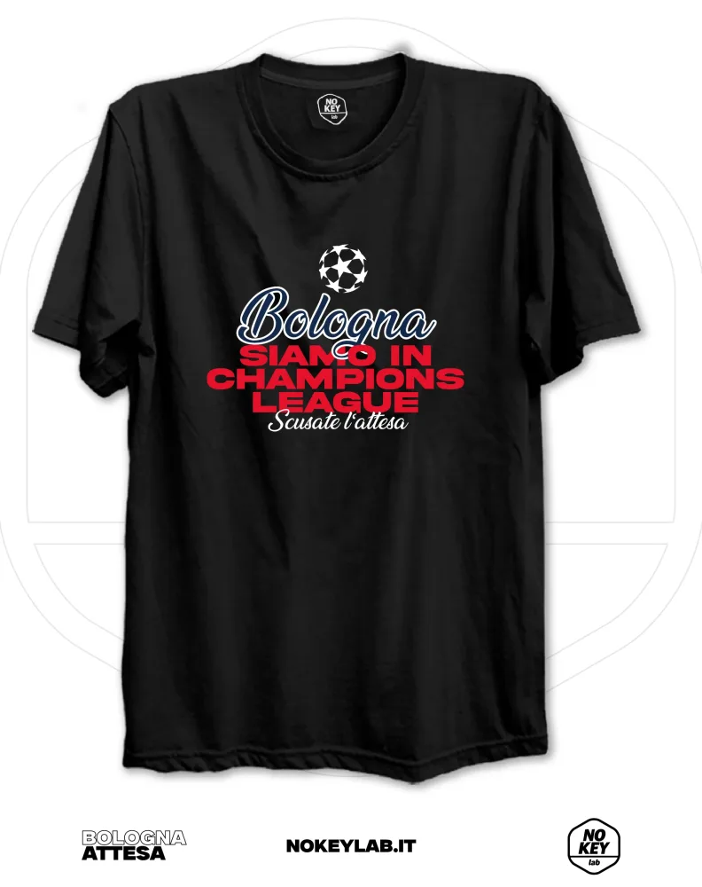 Bologna t-shirt Champions League Scusate l’Attesa