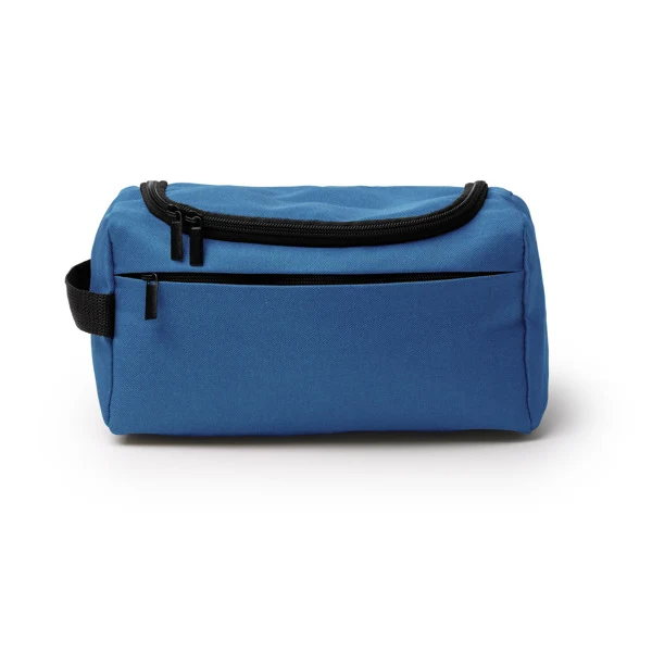 Necessaire in RPET 600D – Tasca Interna Mesh, Zip Invisibile Frontale e Manico Laterale - immagine 3