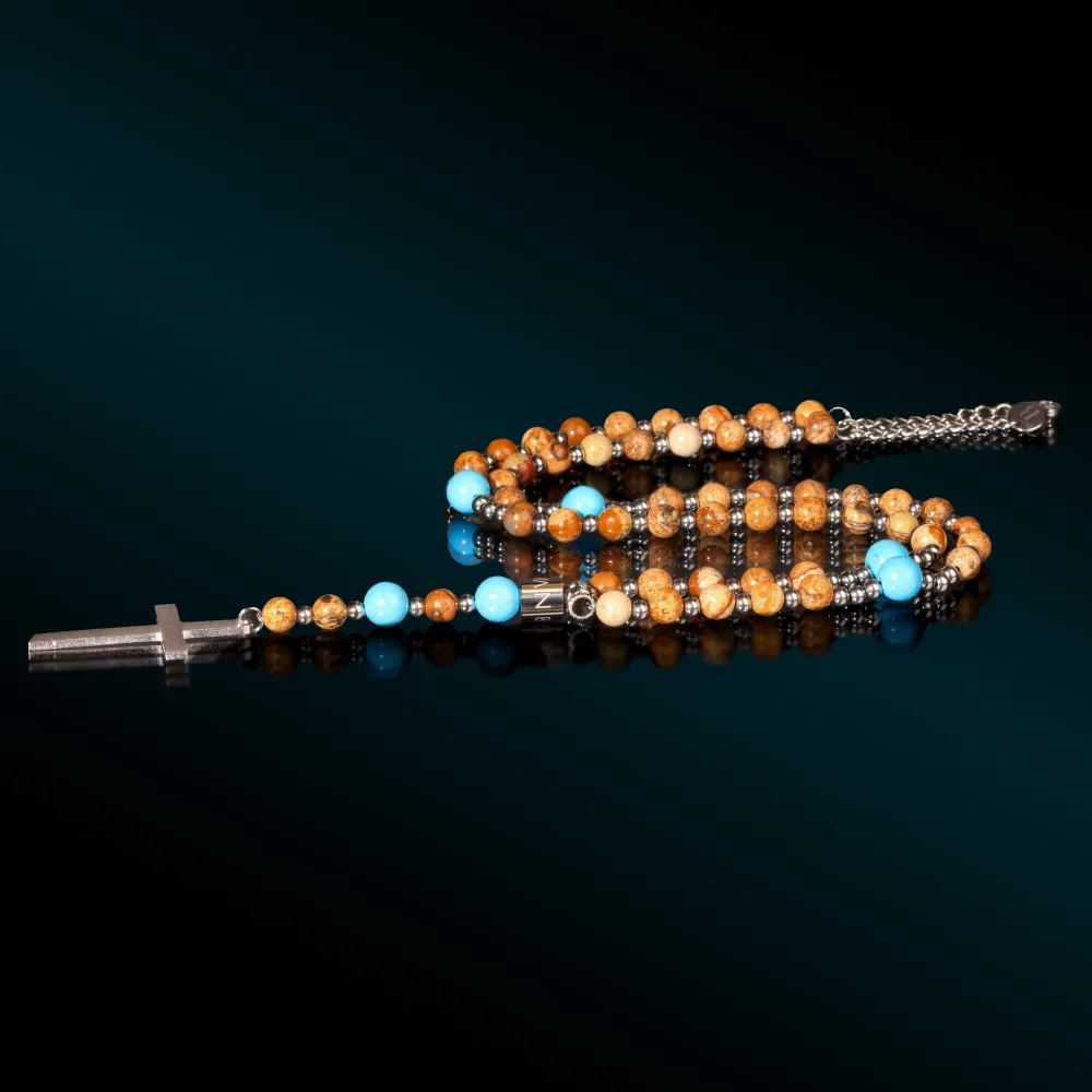 ROSARIO JASPER PAESINA E AULITE TURCHESE