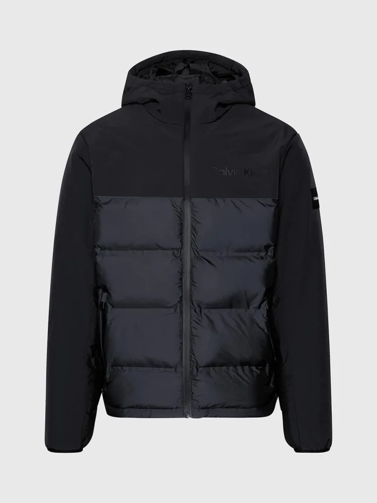 Calvin Klein Giacca Uomo Mix Media Quilt