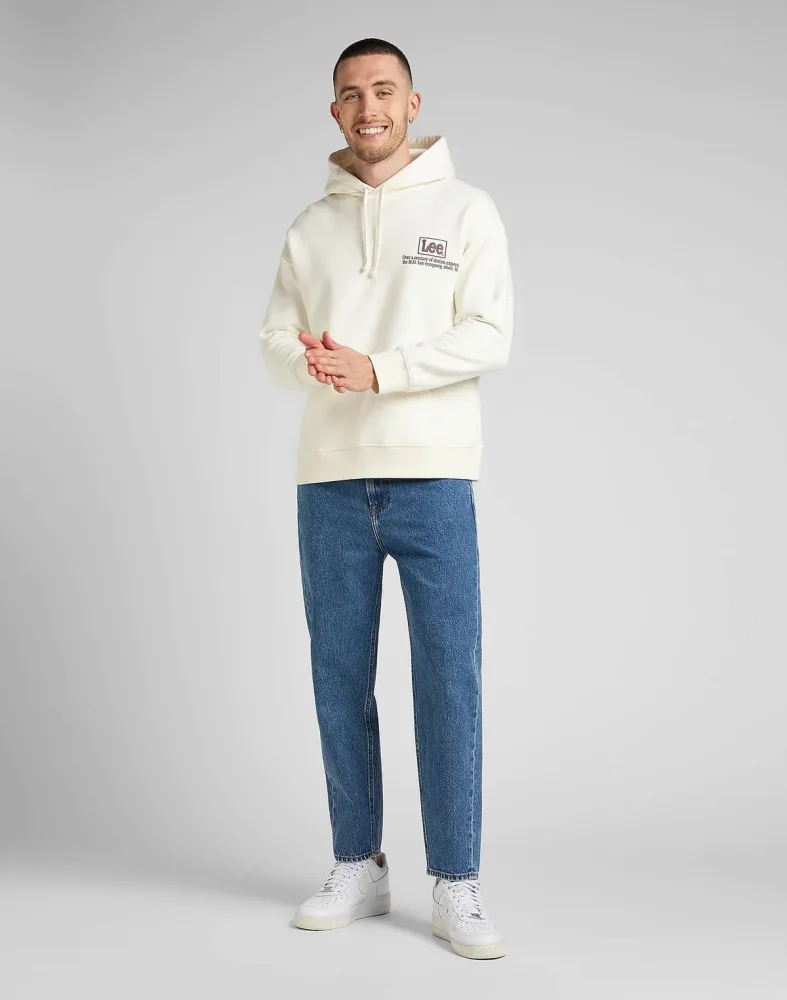 Lee Felpa Uomo Logo Loose Hoodie - immagine 3