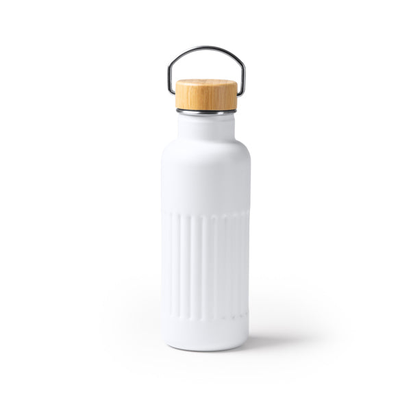 Borraccia Termica in Acciaio Inossidabile Riciclato 500ml – Coperchio in Bambù - immagine 2