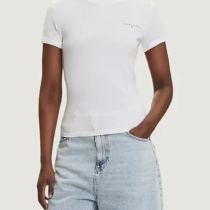 Tommy Hilfiger T Shirt Donna Slim Linear Ss Tommy Hilfiger T Shirt Donna Slim Linear Ss