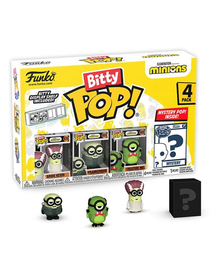 Bride Kevin / Franken Bob / Creature Mel / Mystery Bitty (4-Pack)