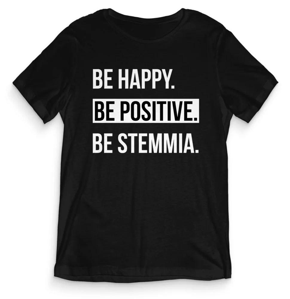 TeesBlitz T-Shirt divertente – BE Positive tee20-012