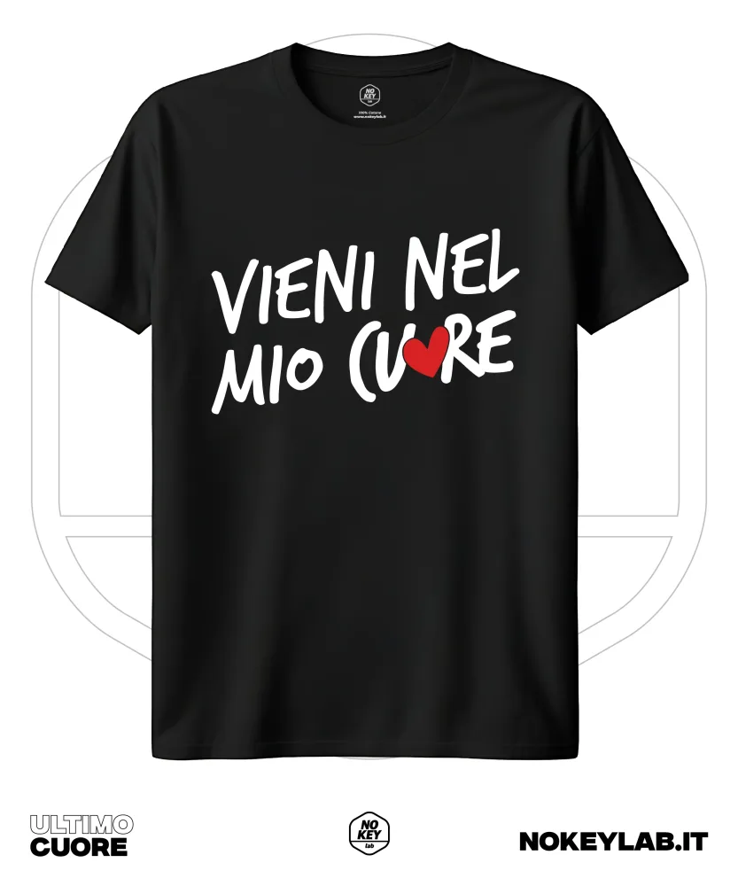 Maglia Ultimo " Vieni nel mio Cuore" – T-Shirt Fan Tour 2025 | Regalo Musica Italiana - immagine 2