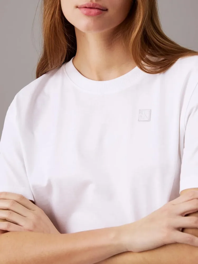 Calvin Klein T Shirt Donna Ck Embro Badge - immagine 3
