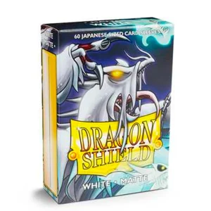 Dragon Shield Small Sleeves – Japanese Matte White (60 Sleeves) Dragon Shield Small Sleeves – Japanese Matte White (60 Sleeves)