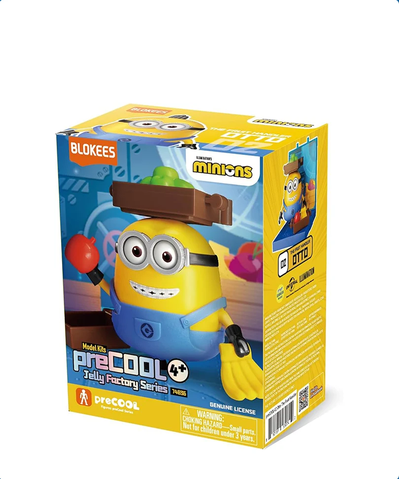 Minions Blokees Plastic Model Kit PreCool Jelly Factory Series 1 Otto