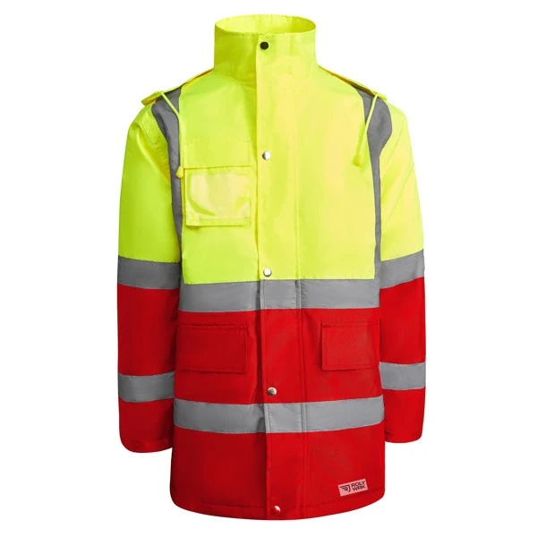 Parka Imbottito MERAK Alta Visibilità – Impermeabile con Fasce Riflettenti | Roly WRK - immagine 2