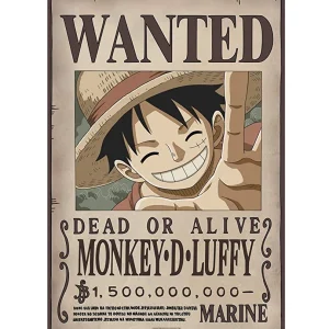 One Piece – Poster: “WANTED LUFFY” (52X38) One Piece – Poster: “WANTED LUFFY” (52X38)