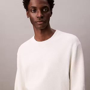 Calvin Klein Maglia Uomo Ls Txtr Cotton Calvin Klein Maglia Uomo Ls Txtr Cotton