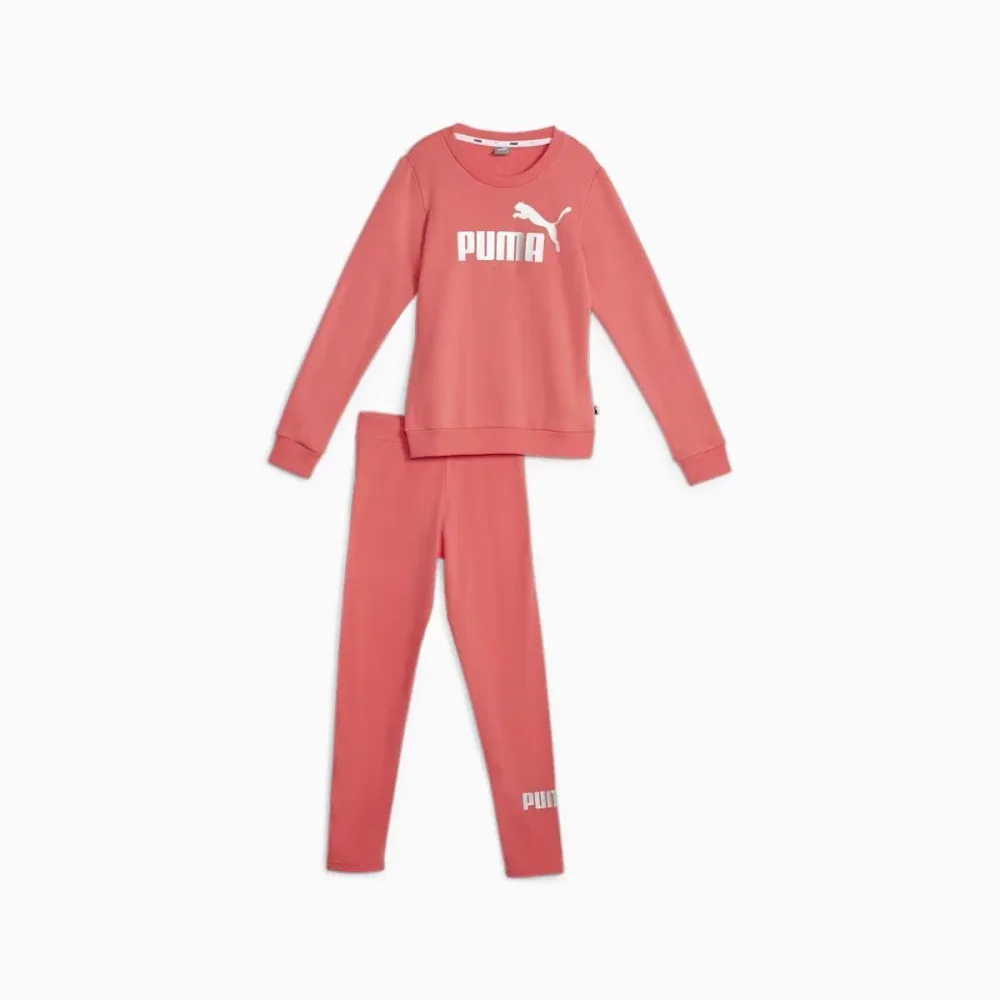 Puma Tuta Junior Logo Crew E Leggings Set