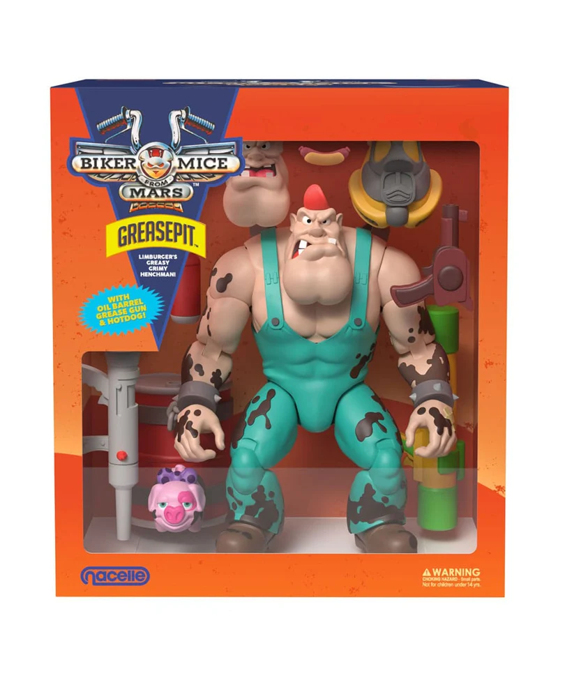 Biker Mice From Mars - Greasepit - Action Figure 18 cm