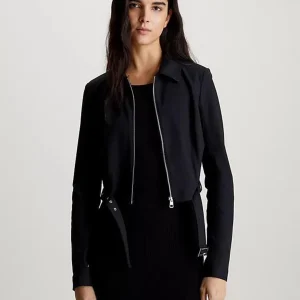 Calvin Klein Giacca Donna Buckle Knit Calvin Klein Giacca Donna Buckle Knit