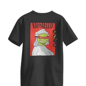T-Shirt Donna Raffaello Ninja Nera T-Shirt Donna Raffaello Ninja Nera