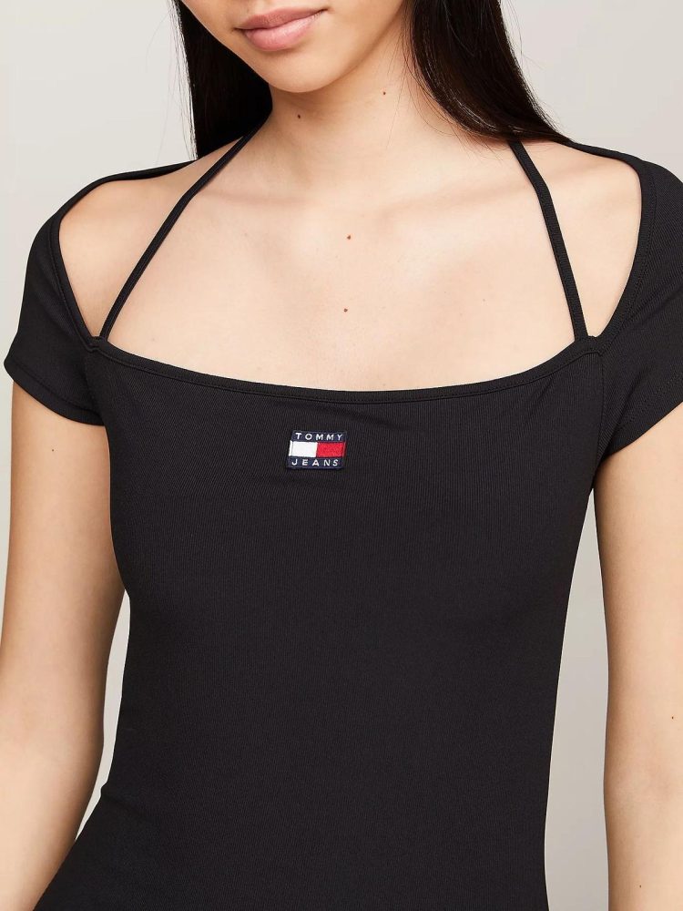 Tommy Hilfiger Abito Donna Midi Badge - immagine 2