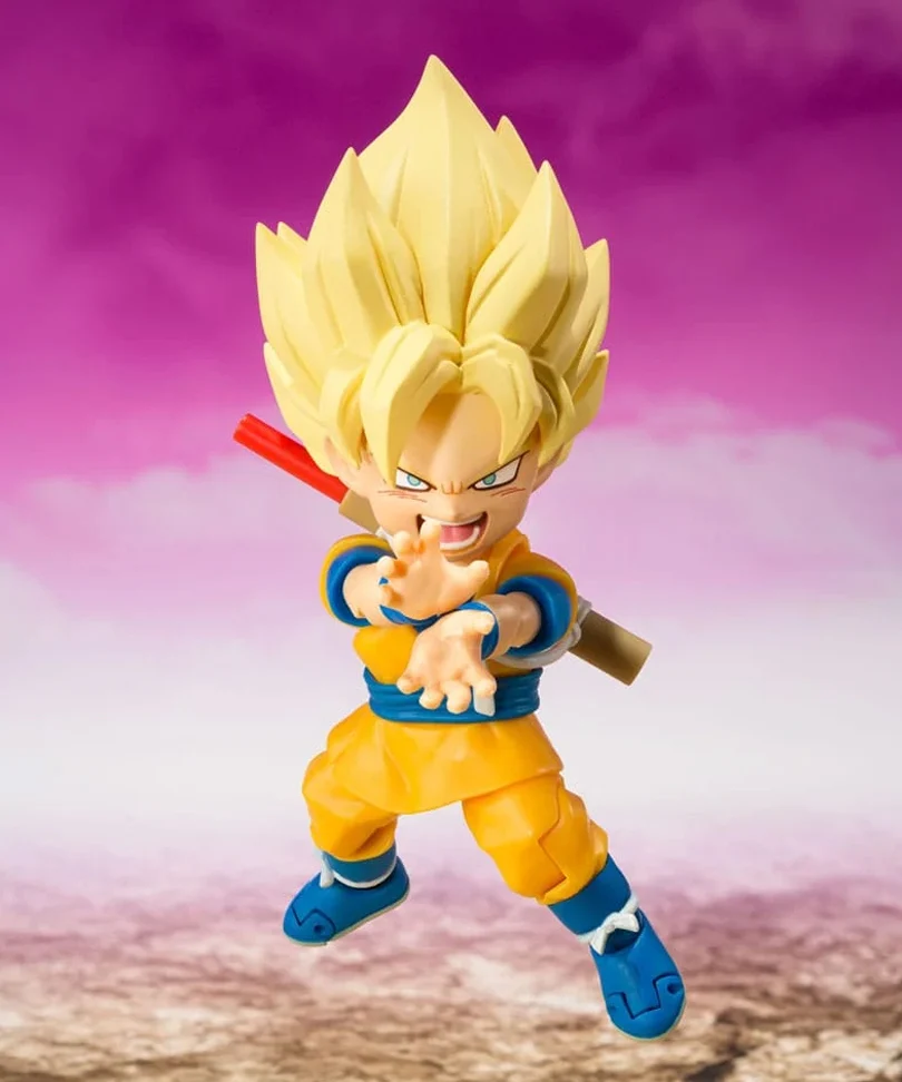 Dragon Ball - Mini Super Saiyan Son Goku (Daima) - Action Figure S.H. Figuarts 8 cm - immagine 2