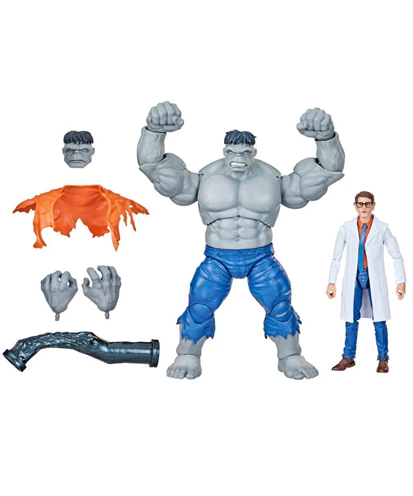 Marvel Legends - Gray Hulk vs Bruce Banner Action Figure 2-Pack - immagine 2