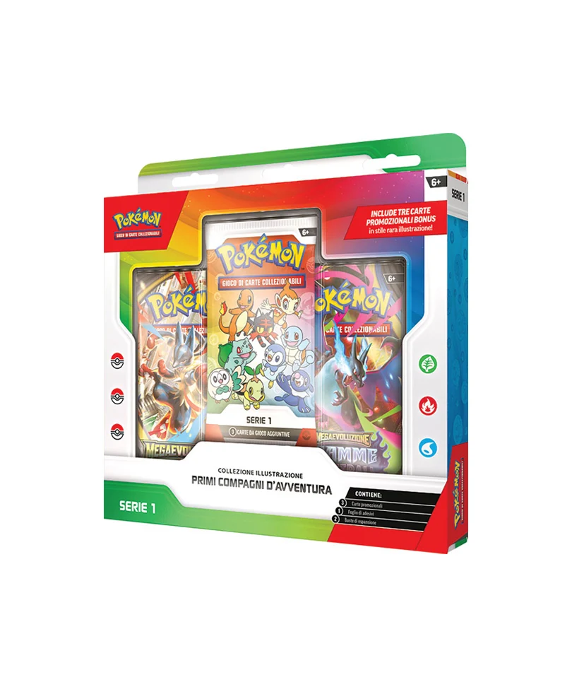 Pokemon ITA Collezione Illustrazione Primi Compagni Serie 1