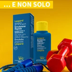 LEOPARD Sport EMULSIONE RAPIDA MASSAGGIO Preparante e Defaticante LEOPARD Sport EMULSIONE RAPIDA MASSAGGIO Preparante e Defaticante