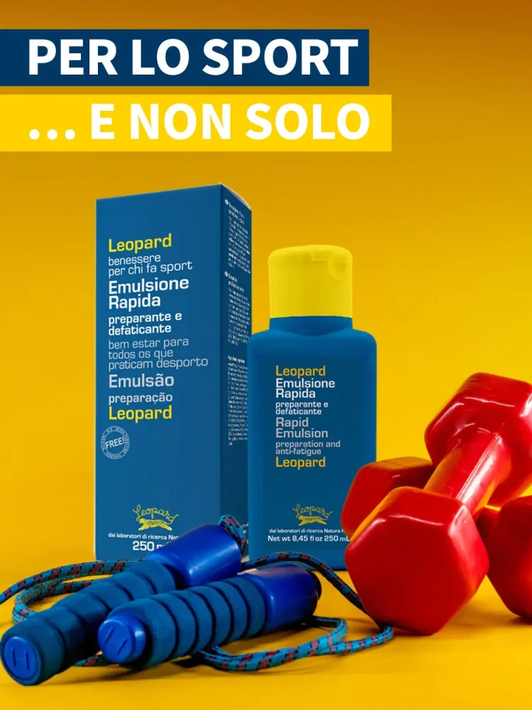 LEOPARD Sport EMULSIONE RAPIDA MASSAGGIO Preparante e Defaticante