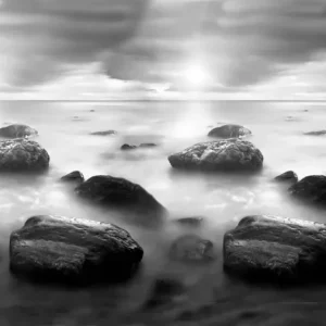 Tela Quadro Misure 70×150 Canvas – Paesaggio bianco/nero – Collezione Quadri Fotografici cod. FOP-56