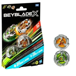 Beyblade X – Dual Pack: Gale Wyvern 5-80GB & Tail Viper 3-80HN Beyblade X – Dual Pack: Gale Wyvern 5-80GB & Tail Viper 3-80HN