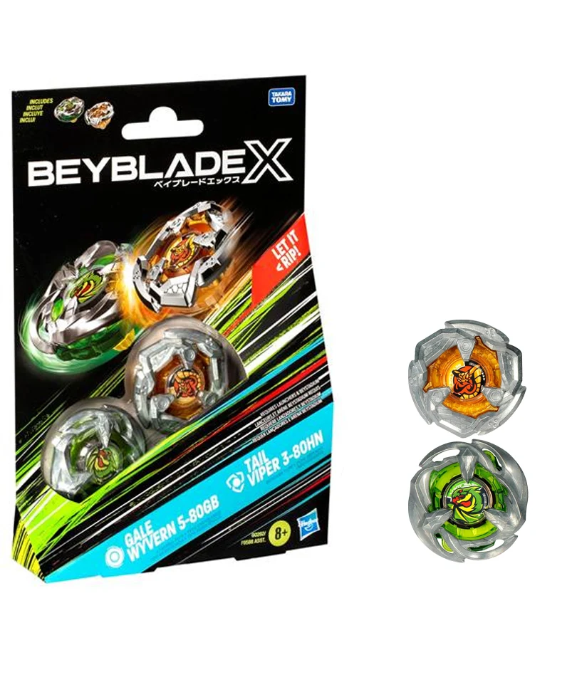 Beyblade X - Dual Pack: Gale Wyvern 5-80GB & Tail Viper 3-80HN