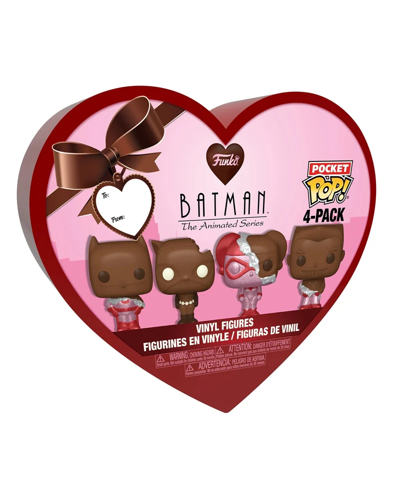 Batman (Val Choc) / Catwoman (Val Choc) / Harley Quinn (Val Choc) / The Joker (Val Choc) 4-Pack DC Valentine Mystery Minis - immagine 2