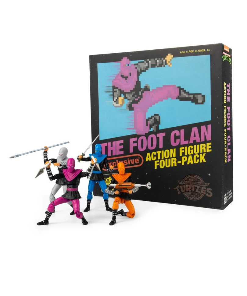 Teenage Mutant Ninja Turtles - BST AXN Action Figure 4-Pack Foot Soldiers 13 cm