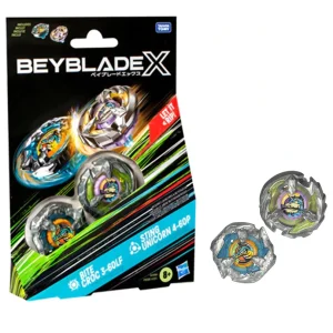 Beyblade X – Dual Pack: Bite Croc 3-60LF e Sting Unicorn 4-60P Beyblade X – Dual Pack: Bite Croc 3-60LF e Sting Unicorn 4-60P