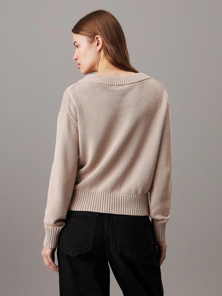 Calvin Klein Maglia Donna Ck Embro Badge - immagine 2