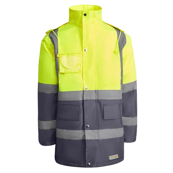 Parka Imbottito MERAK Alta Visibilità – Impermeabile con Fasce Riflettenti | Roly WRK - immagine 3