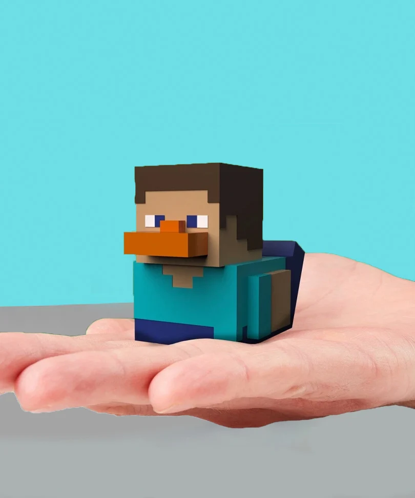 Minecraft Steve Mini TUBBZ Cosplaying Duck Collectable - immagine 3