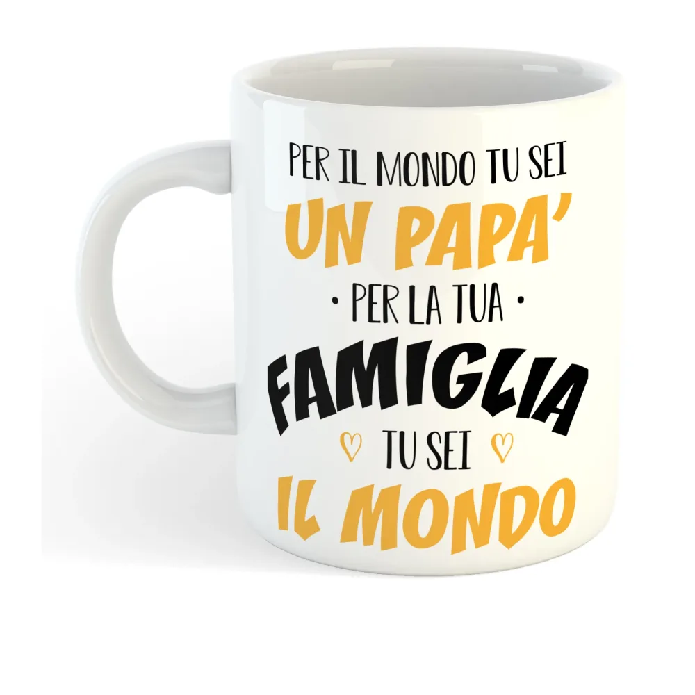 Tazza Mug Festa del Papà – Papà sei il mondo Tazza Mug Festa del Papà – Papà sei il mondo