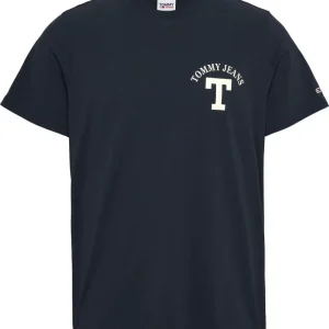 Tommy Hilfiger T Shirt Uomo Curved Letterman